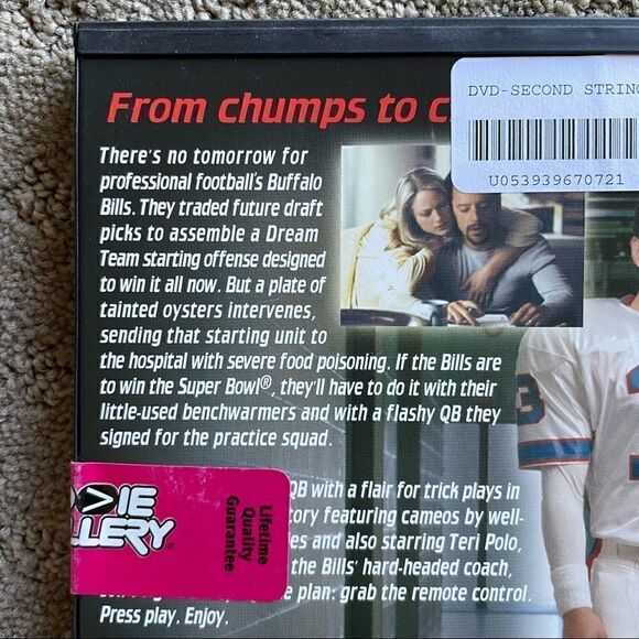 Second String Football Family Movie DVD Widescreen - Picture 3 of 9